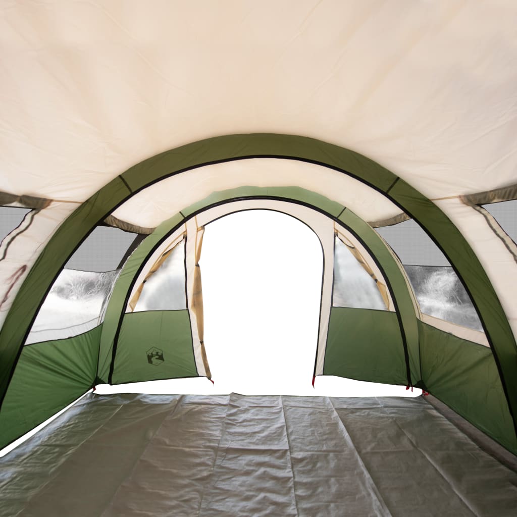 Camping Tent Tunnel 4-Person Green Waterproof