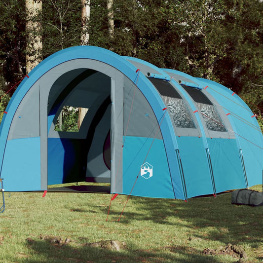 Camping Tent Tunnel 4-Person Blue Waterproof