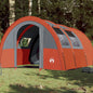 Camping Tent Tunnel 4-Person Grey and Orange Waterproof