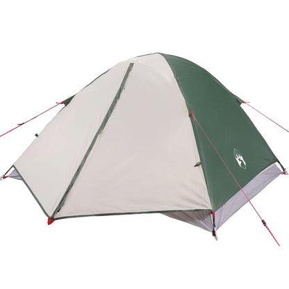 Camping Tent Dome 3-Person Green Waterproof