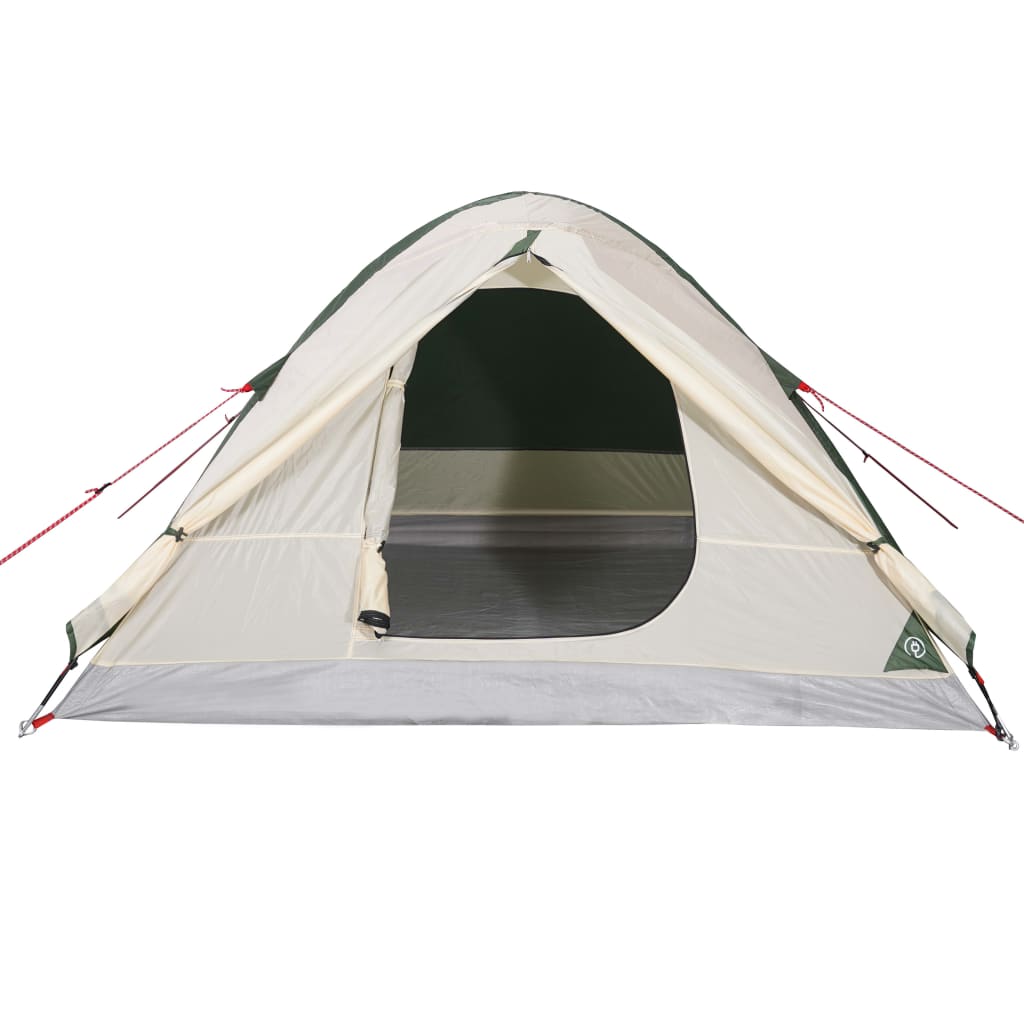 Camping Tent Dome 3-Person Green Waterproof