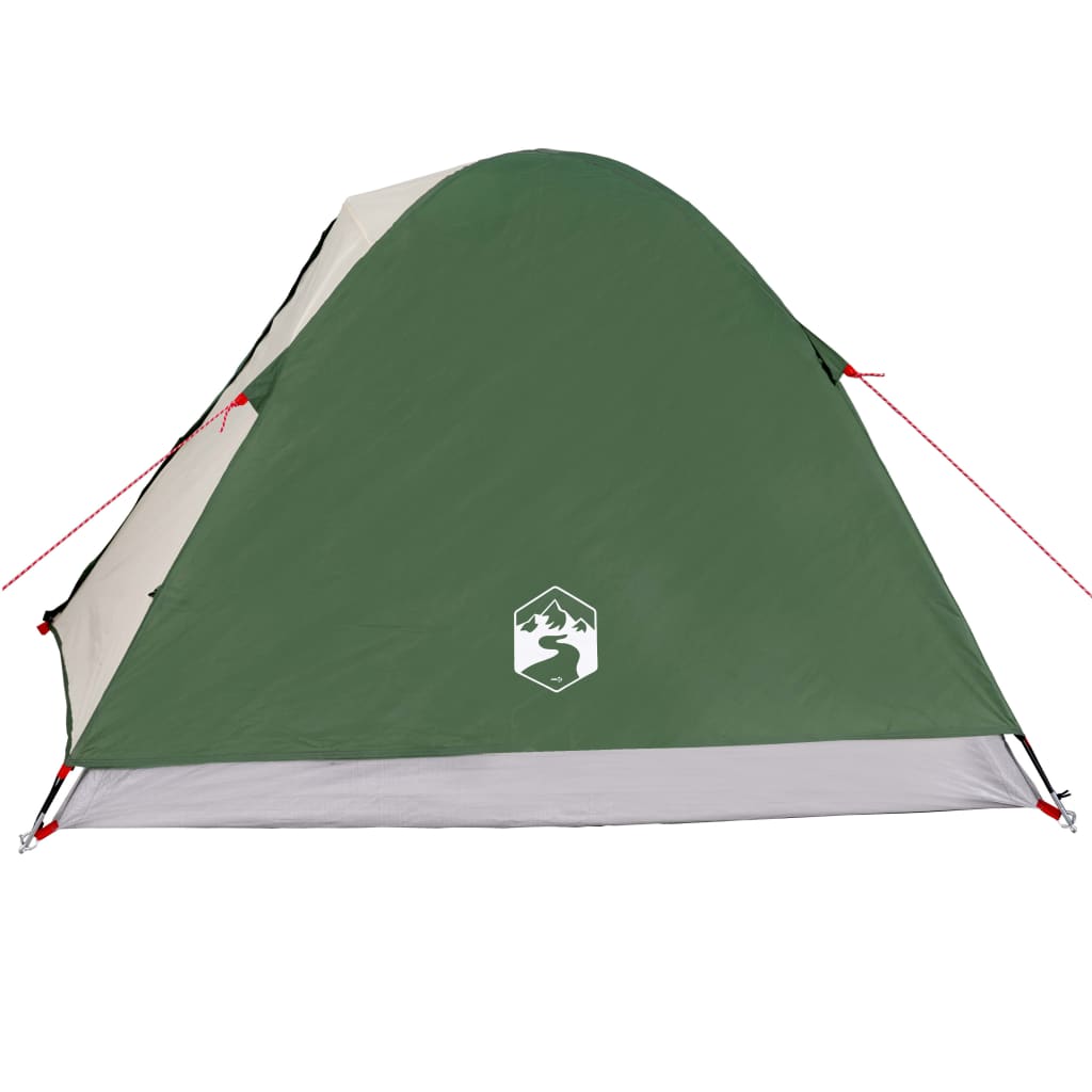 Camping Tent Dome 3-Person Green Waterproof