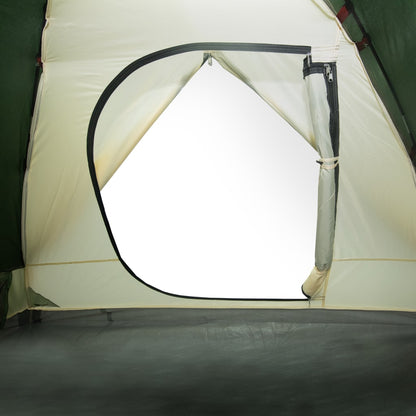 Camping Tent Dome 3-Person Green Waterproof