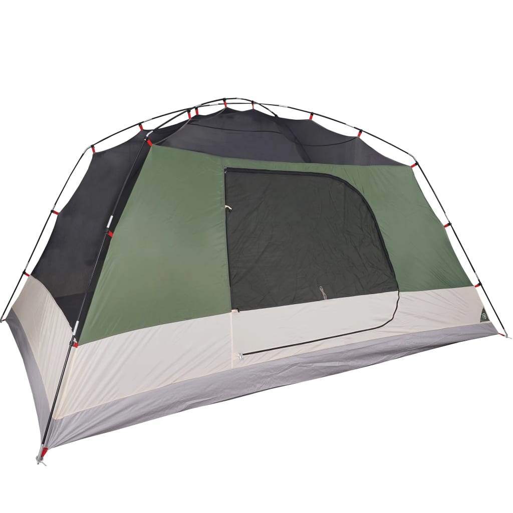 Camping Tent with Porch 4-Person Green Waterproof