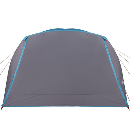 Camping Tent with Porch 4-Person Blue Waterproof