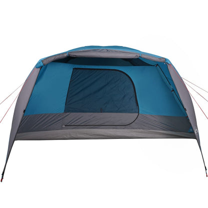 Camping Tent with Porch 4-Person Blue Waterproof