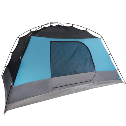 Camping Tent with Porch 4-Person Blue Waterproof