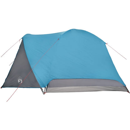 Camping Tent with Porch 4-Person Blue Waterproof