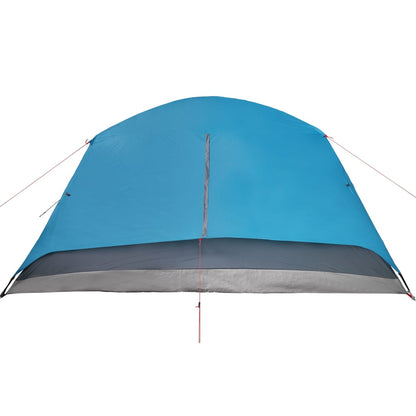 Camping Tent with Porch 4-Person Blue Waterproof