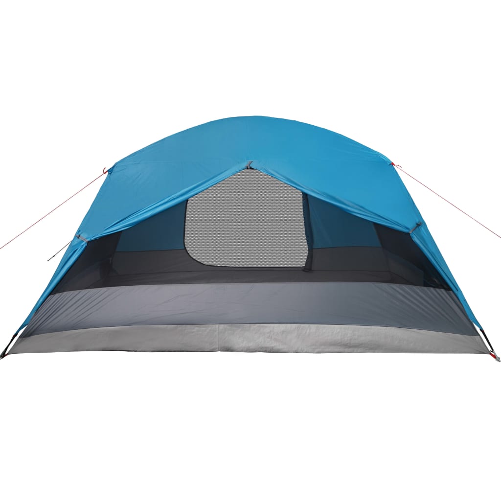 Camping Tent with Porch 4-Person Blue Waterproof