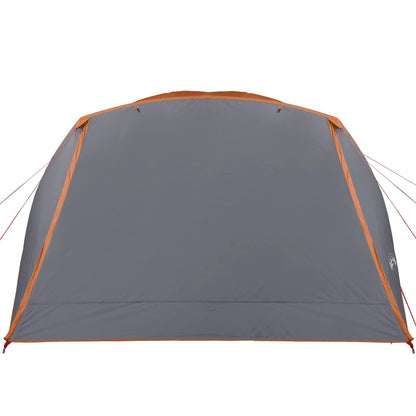 Camping Tent with Porch 4-Person Orange Waterproof