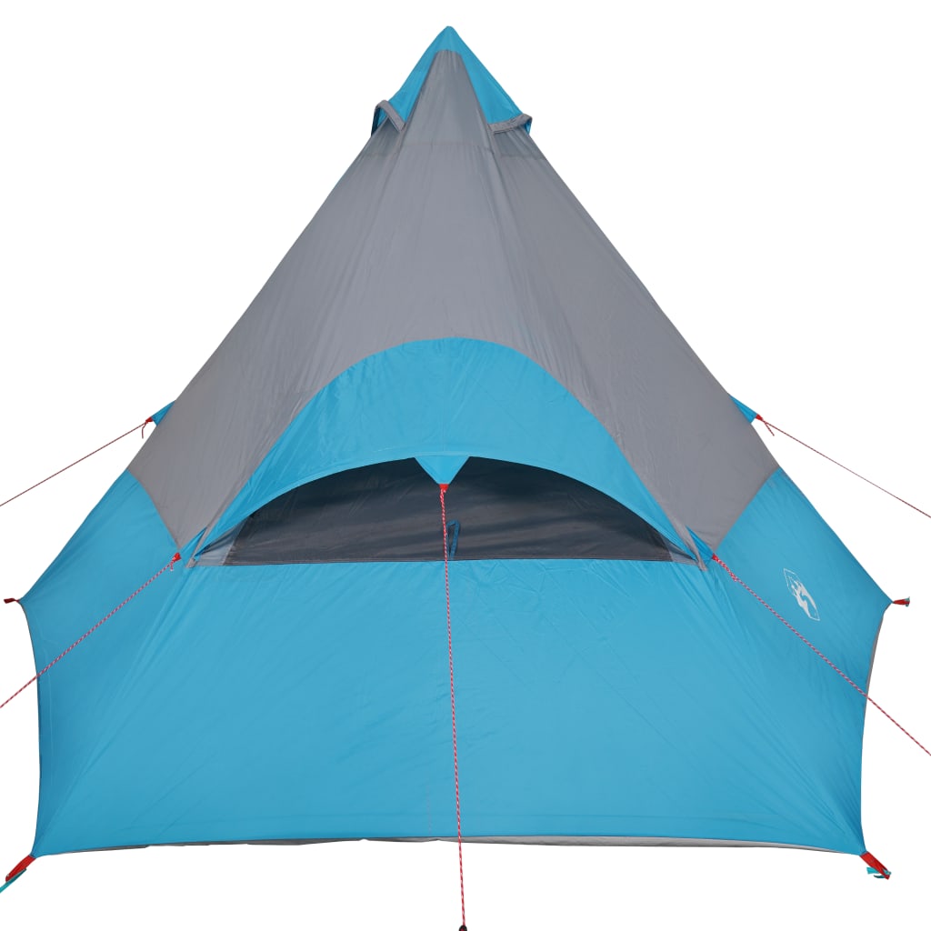 Camping Tent Tipi 7-Person Blue Waterproof