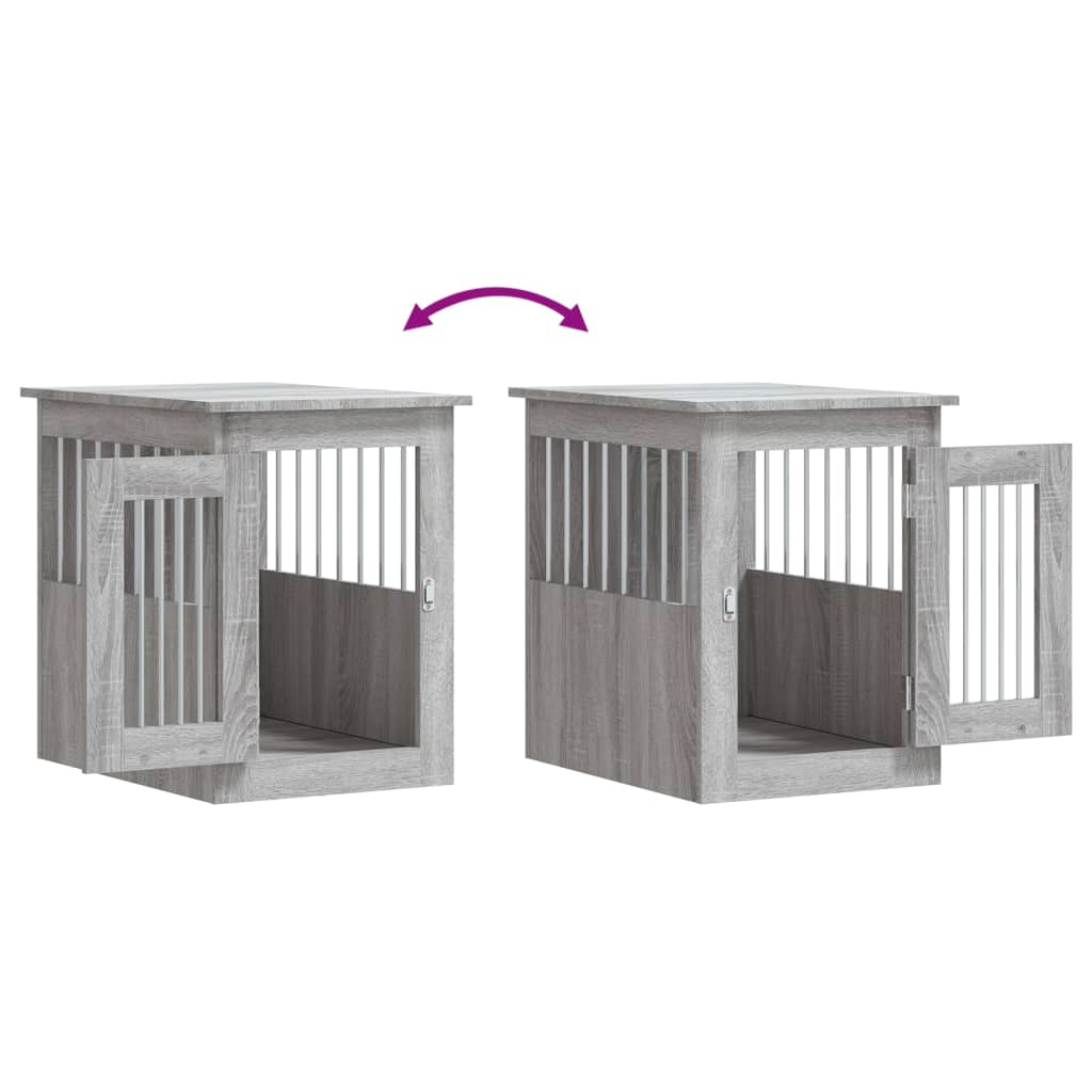 Dog Crate Furniture Grey Sonoma 45x62x59 cm Engineered Wood