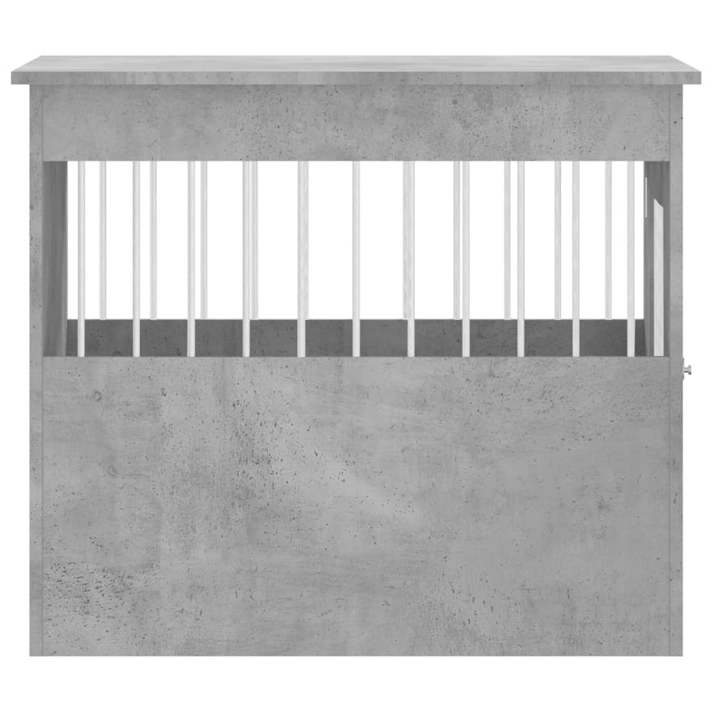 Dog Crate Furniture Concrete Grey 55x80x68 cm Engineered Wood