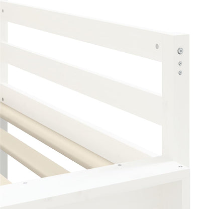 Kids' Loft Bed with Tower Blue 80x200 cm Solid Wood Pine