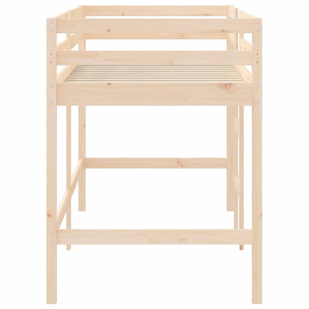 Kids' Loft Bed without Mattress with Ladder 80x200 cm