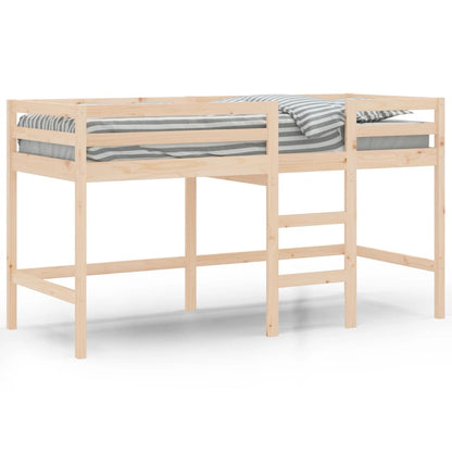 Kids' Loft Bed without Mattress with Ladder 90x190 cm Single