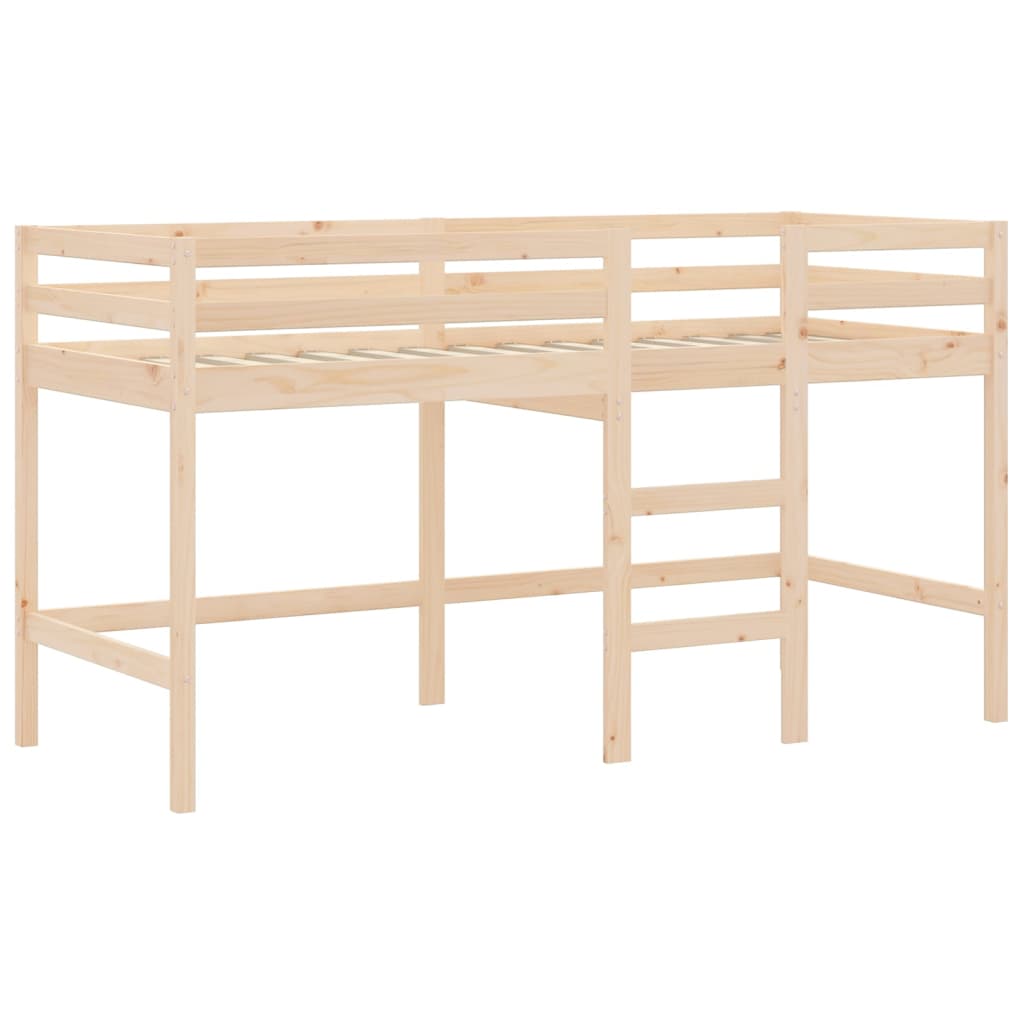 Kids' Loft Bed without Mattress with Ladder 90x190 cm Single