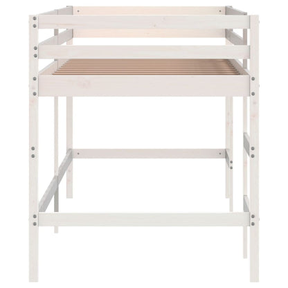 Kids' Loft Bed with Ladder 90x190 cm Solid Wood Pine