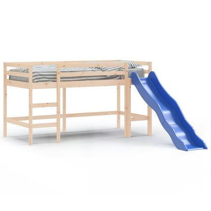 Kids' Loft Bed without Mattress with Slide 80x200 cm