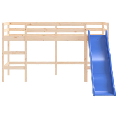 Kids' Loft Bed without Mattress with Slide 80x200 cm