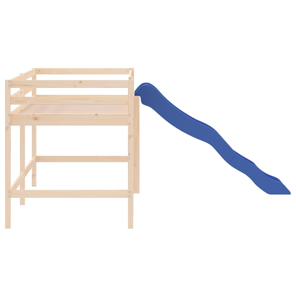 Kids' Loft Bed without Mattress with Slide 80x200 cm