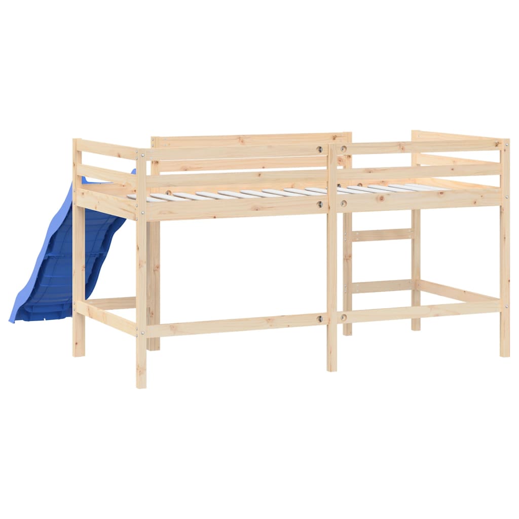 Kids' Loft Bed without Mattress with Slide 80x200 cm