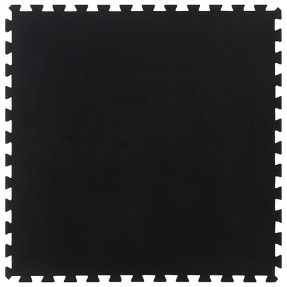 Rubber Floor Tile Black 12 mm 100x100 cm