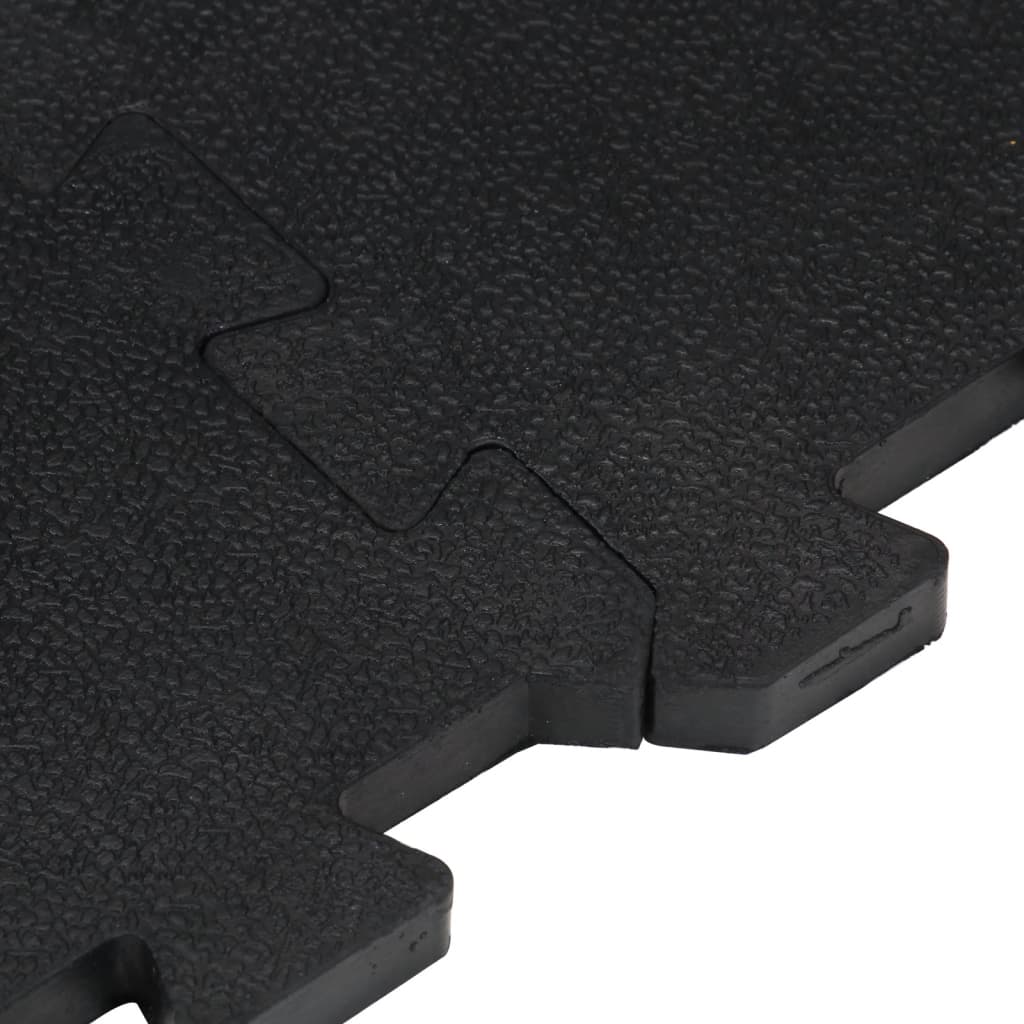 Rubber Floor Tile Black 12 mm 100x100 cm