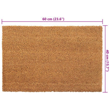 Load image into Gallery viewer, Door Mat Natural 40x60 cm Tufted Coir
