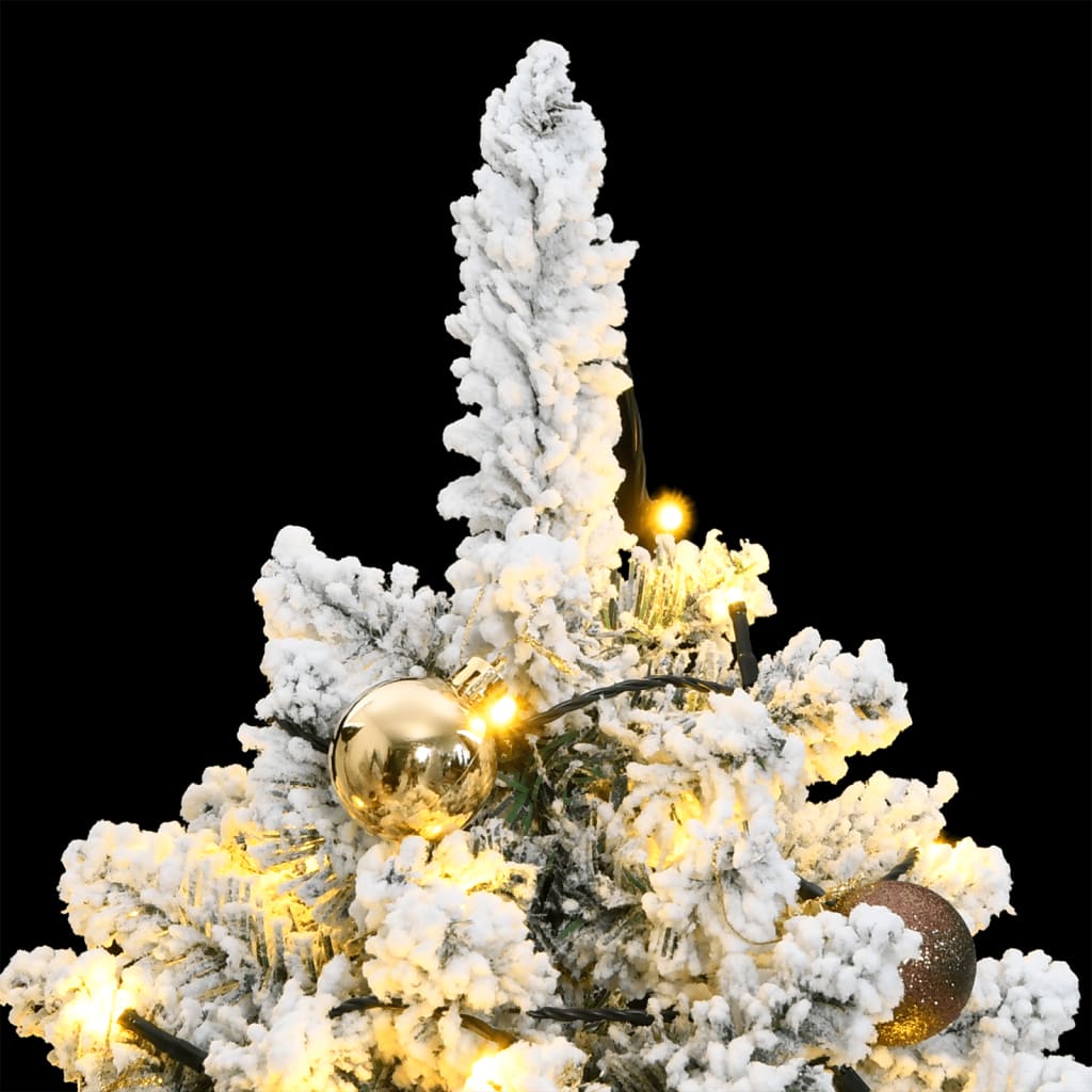 Artificial Hinged Christmas Tree 150 LEDs & Ball Set 120 cm