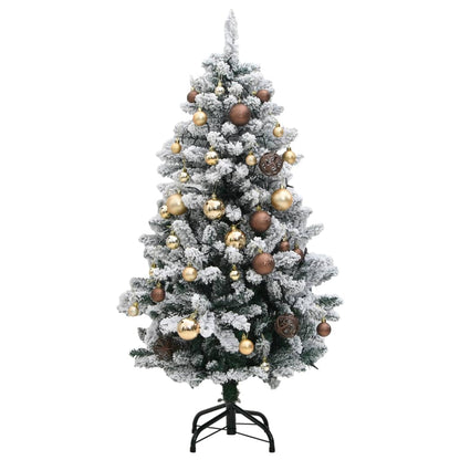 Artificial Hinged Christmas Tree 150 LEDs & Ball Set 120 cm