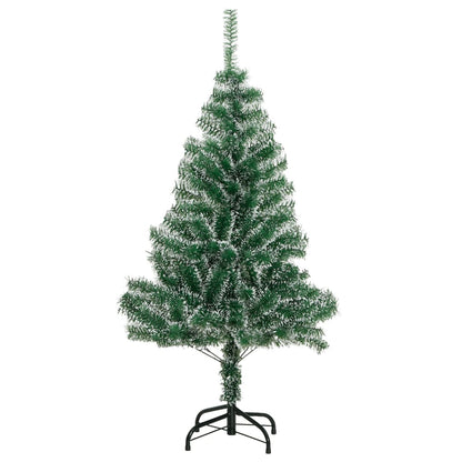 Artificial Christmas Tree 150 LEDs&Ball Set&Flocked Snow 150 cm