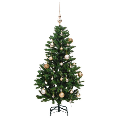 Artificial Hinged Christmas Tree 150 LEDs & Ball Set 120 cm