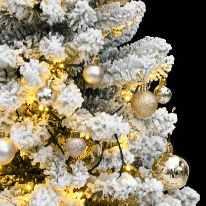 Artificial Hinged Christmas Tree 150 LEDs & Ball Set 120 cm