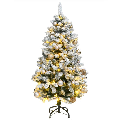 Artificial Hinged Christmas Tree 150 LEDs & Ball Set 150 cm