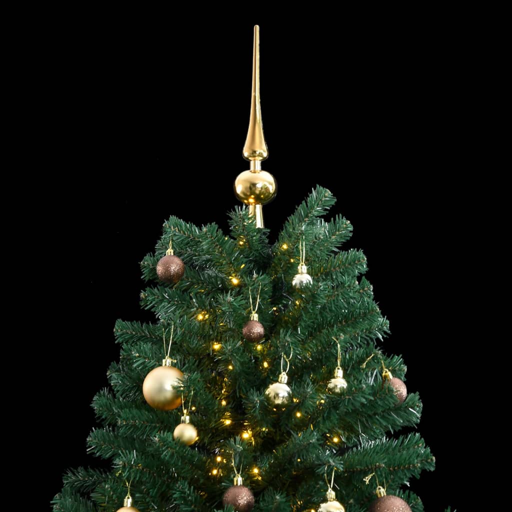 Artificial Hinged Christmas Tree 300 LEDs & Ball Set 180 cm