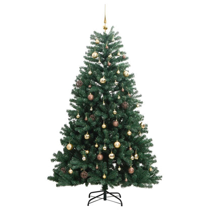 Artificial Hinged Christmas Tree 300 LEDs & Ball Set 180 cm