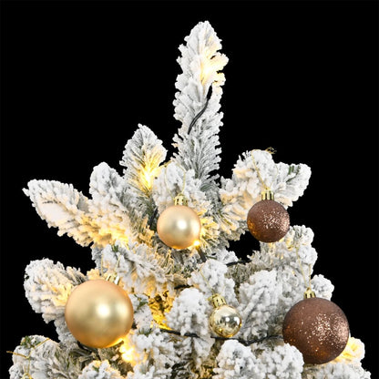 Artificial Hinged Christmas Tree 300 LEDs & Ball Set 180 cm