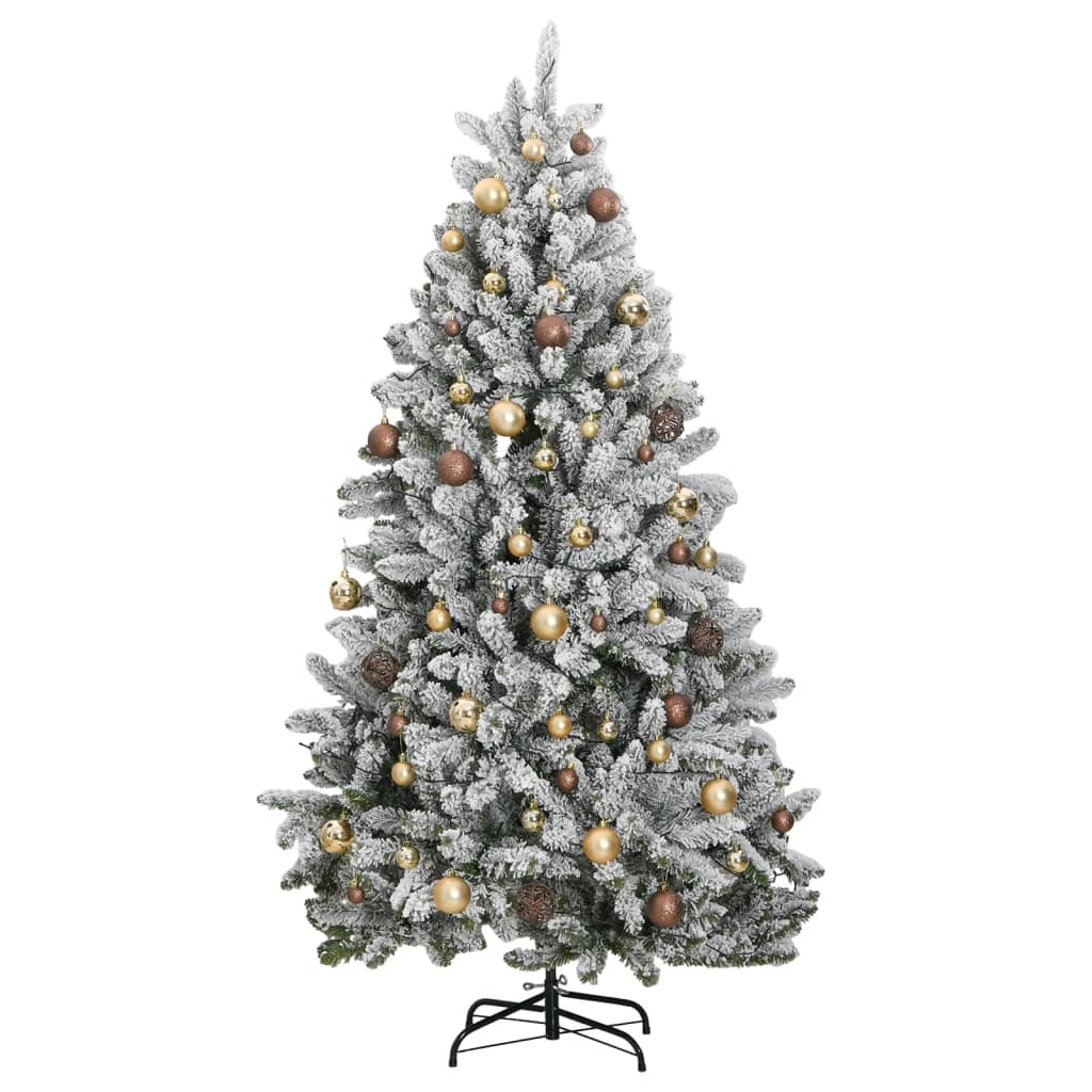 Artificial Hinged Christmas Tree 300 LEDs & Ball Set 270 cm