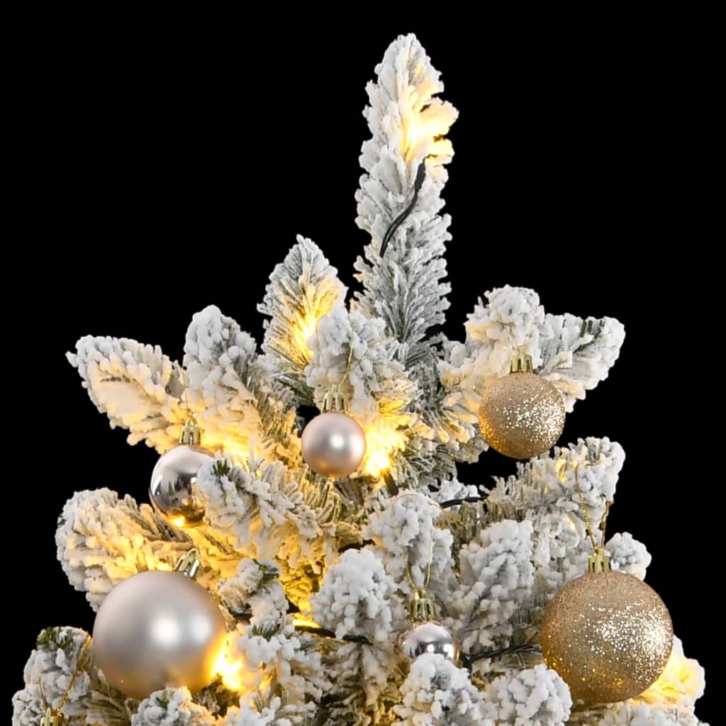 Artificial Hinged Christmas Tree 300 LEDs & Ball Set 270 cm