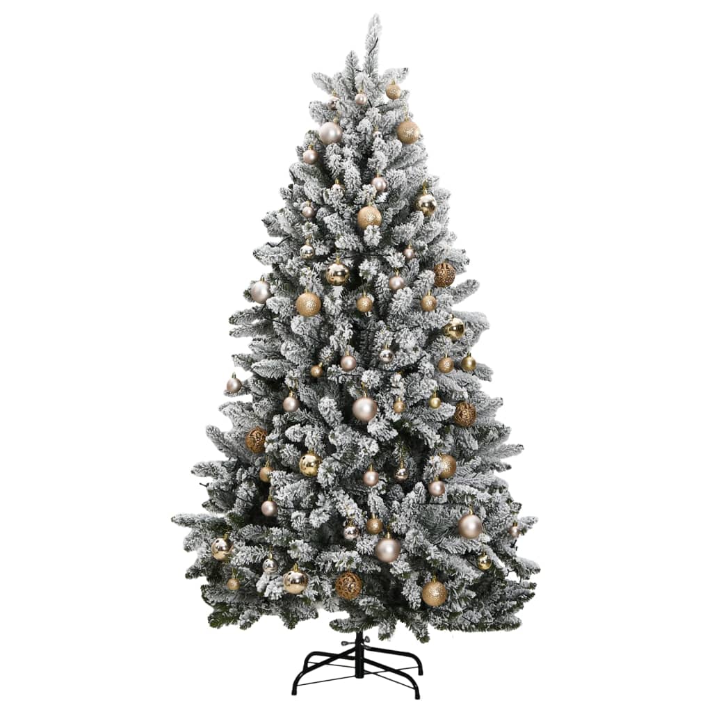 Artificial Hinged Christmas Tree 300 LEDs & Ball Set 270 cm