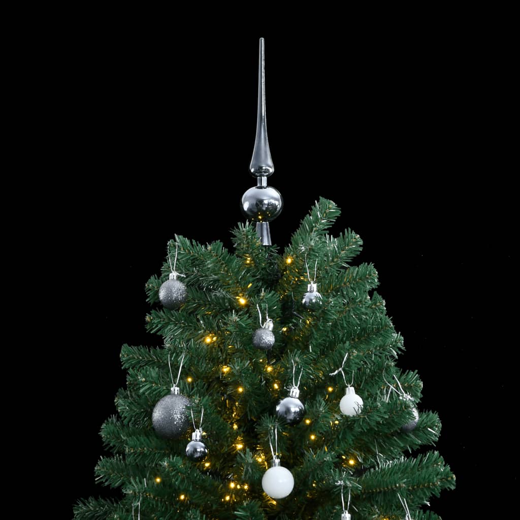 Artificial Hinged Christmas Tree 300 LEDs & Ball Set 180 cm