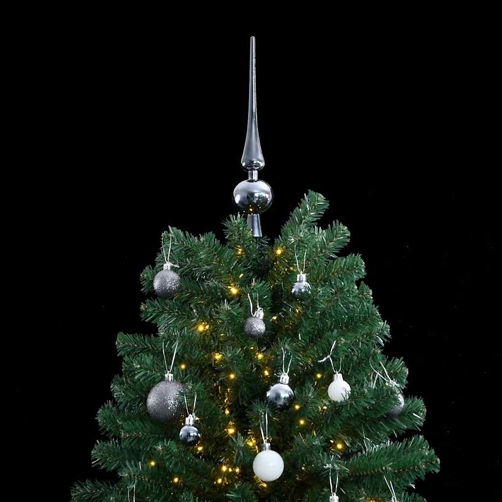 Artificial Hinged Christmas Tree 300 LEDs & Ball Set 240 cm