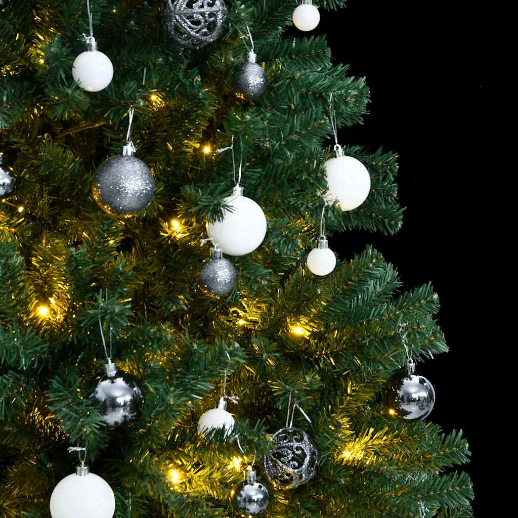 Artificial Hinged Christmas Tree 300 LEDs & Ball Set 240 cm