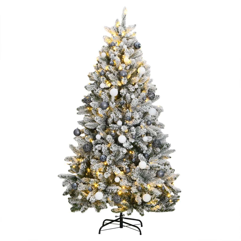 Artificial Hinged Christmas Tree 300 LEDs & Ball Set 300 cm