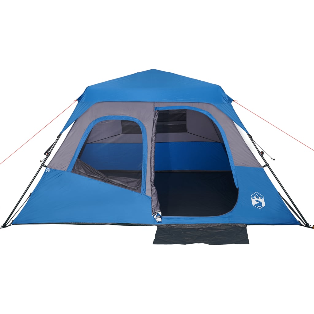 Family Tent 6-Person Green Quick Release Waterproof