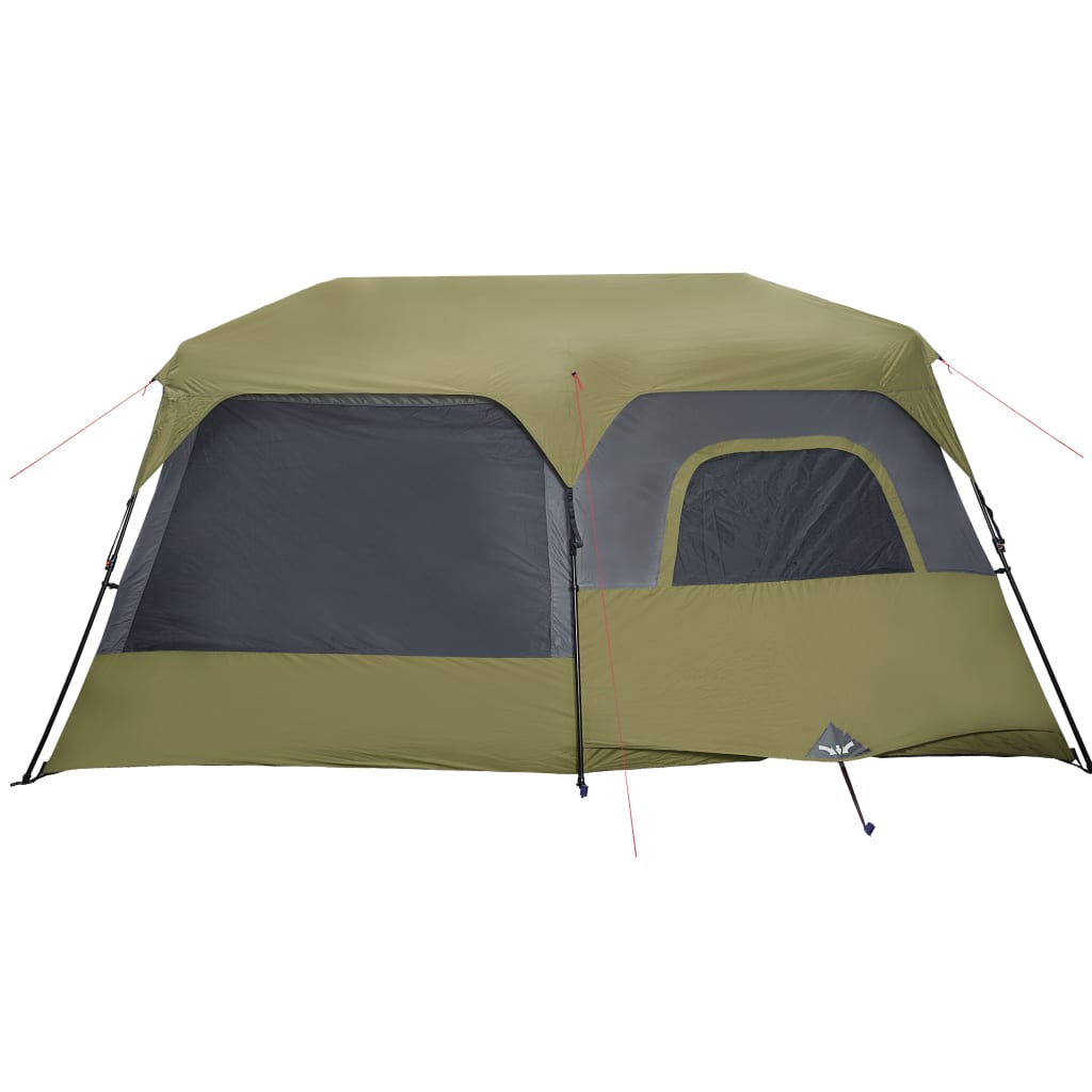 Family Tent 9-Person Green Quick Release Waterproof