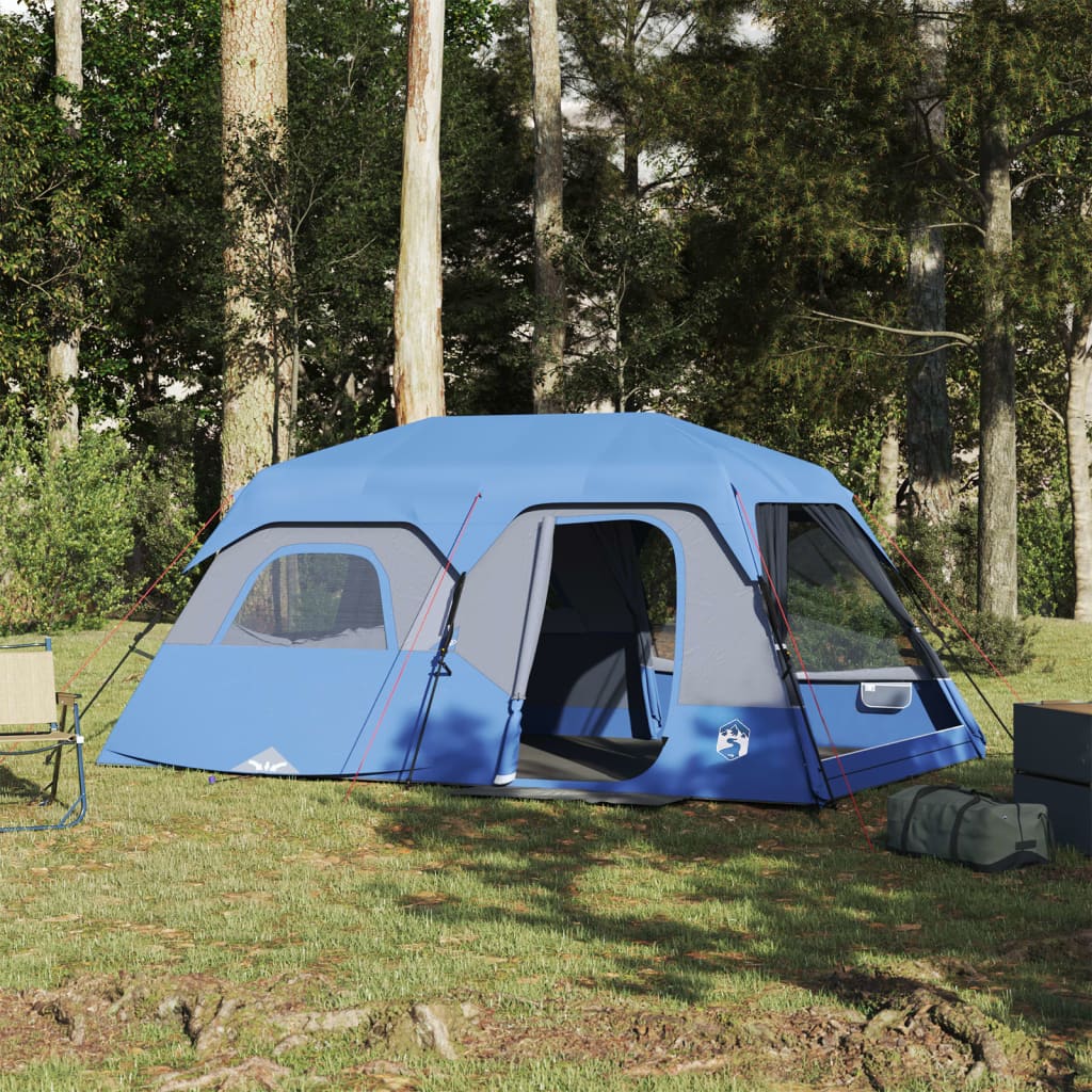 Family Tent 9-Person Green Quick Release Waterproof