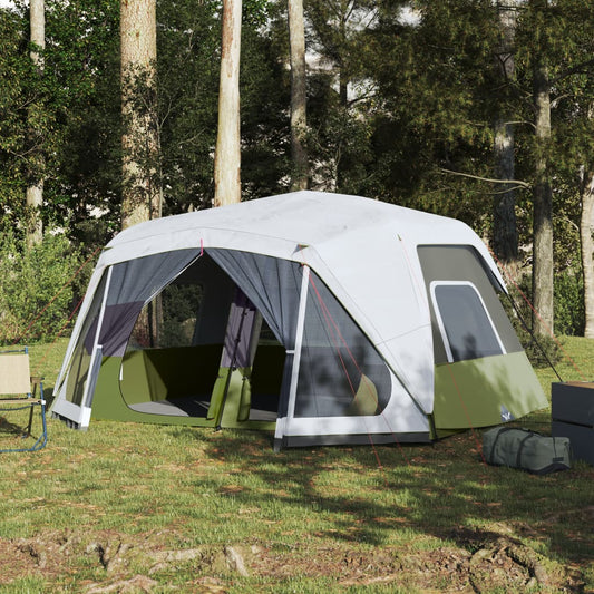 Family Tent with LED 10-Person Light Blue Quick Release